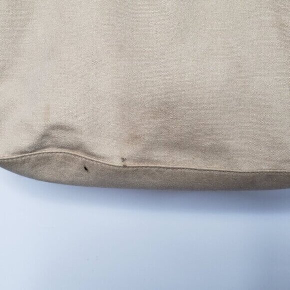 Levi's Shoulder Tote Bag Double Handle Snap Close Beige Cream Cotton - Picture 13 of 16